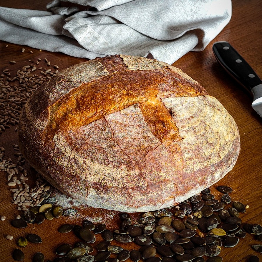Chleb na zakwasie- orkiszowe złoto